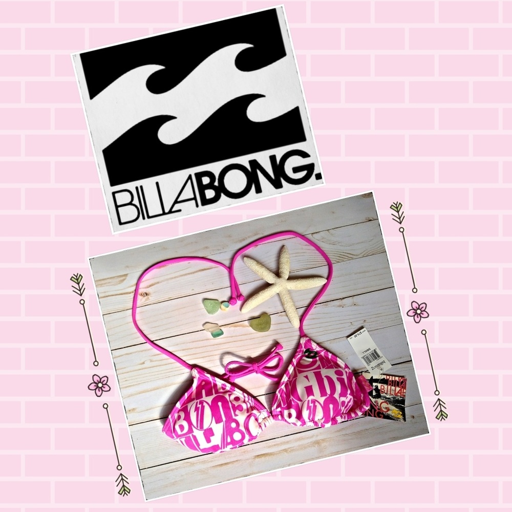 NWT Billabong Surf Series Triangle Bikini Top